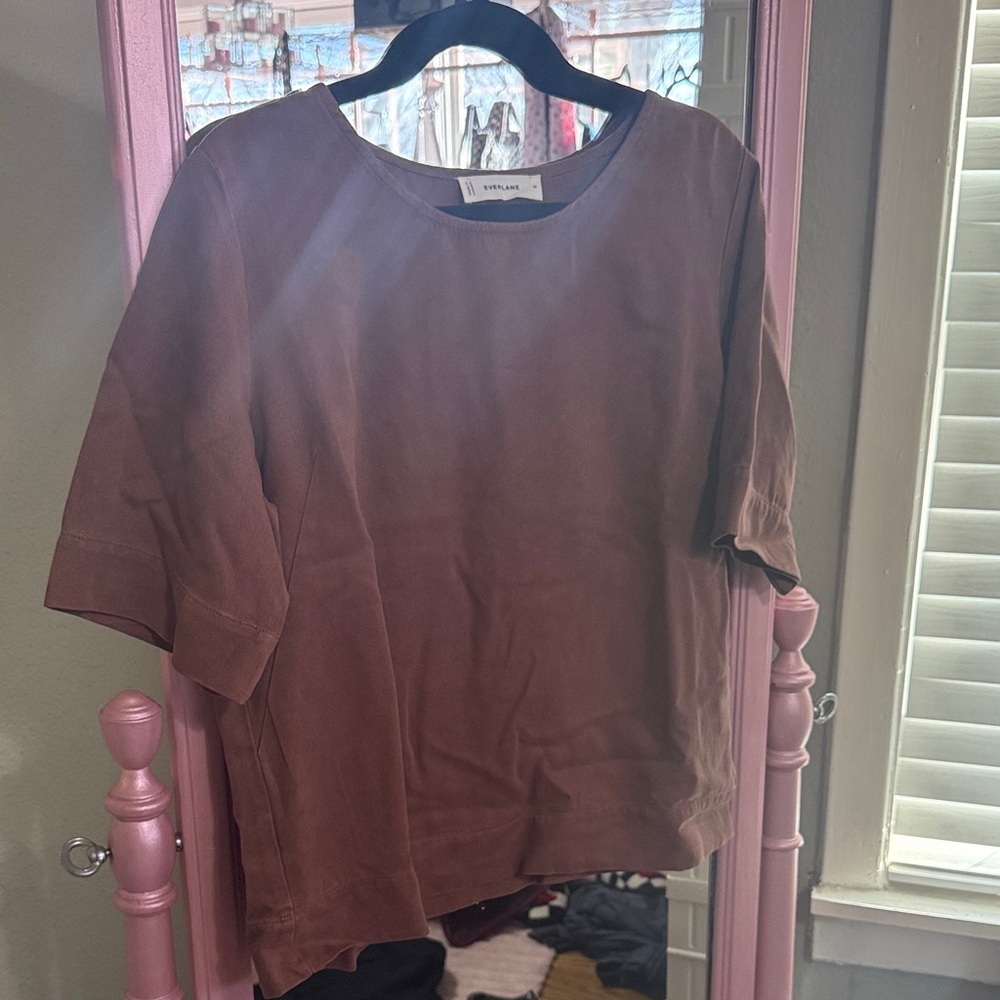 Everlane Terracotta Brown Short Sleeve Tee